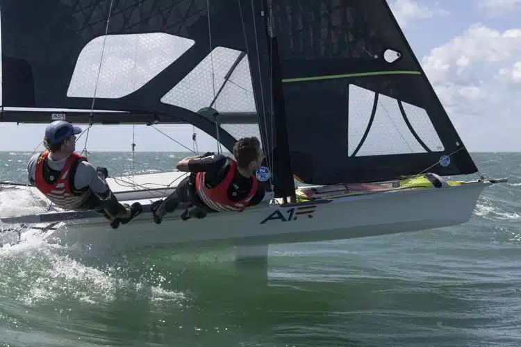 Punching Through the Fleet: Snow/MacDiarmid USA 31 at the 2025 49er Europeans in Greece