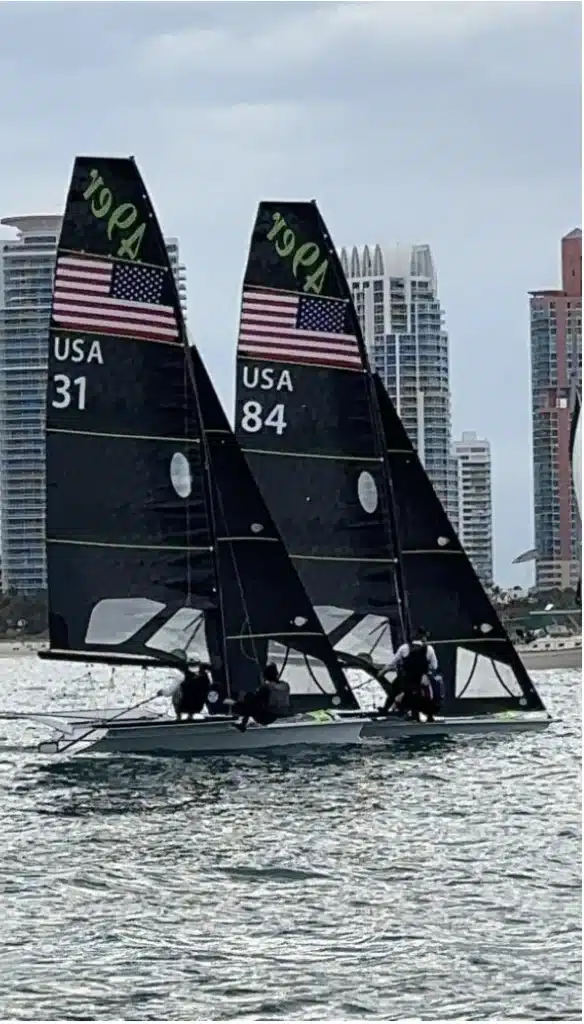 49er training in Marseille